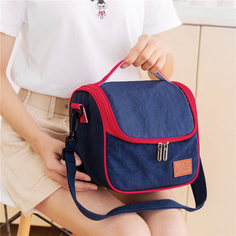 Portable Waterproof Lunch Bags Office Food Cooler Handbag Child Bento Thermal Pouch Outdoor Picnic Snack Fresh-Keeping Package
