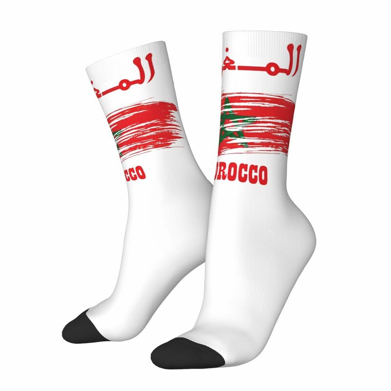 MOROCCO Middle Socks for Women Men Accessories All Season Warm Crew Socks Sweat Absorbing