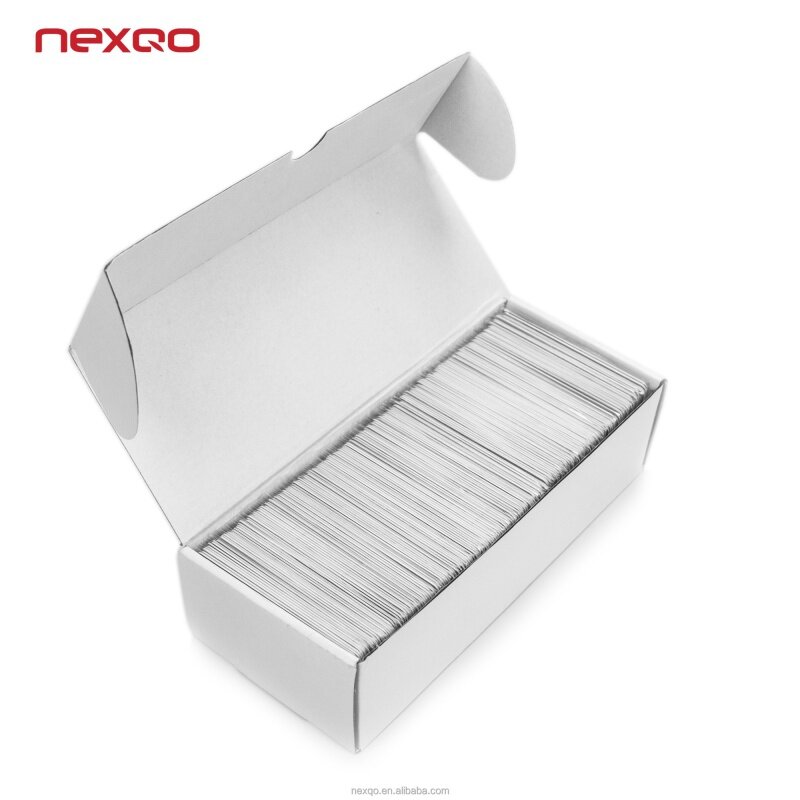 CR80 플라스틱 블랭크 인쇄 가능 PVC 카드, Ntag213/216 RFID NFC 명함 액세스 제어, 잉크젯 인쇄 가능 화이트 카드, 100 개
