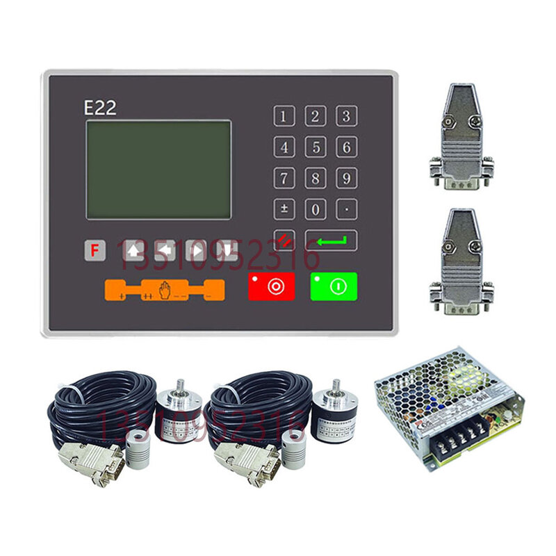 새로운! Estun-E22 E22d 수치 제어 시스템, 벤딩 머신 컨트롤러, 디지털 디스플레이 시스템 세트, 서보 모터 제어