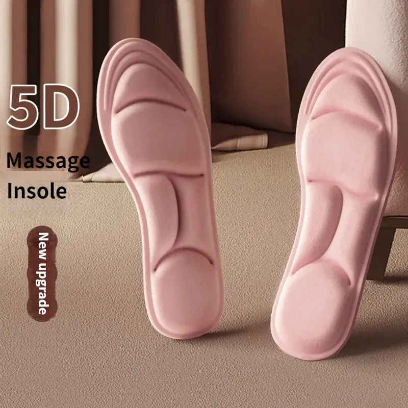 5D sportowe wkładki do butów damskie z pianki Memory dezodoranty oddychające poduszki do biegania dla pielęgnacja stóp wkładka ortopedyczna