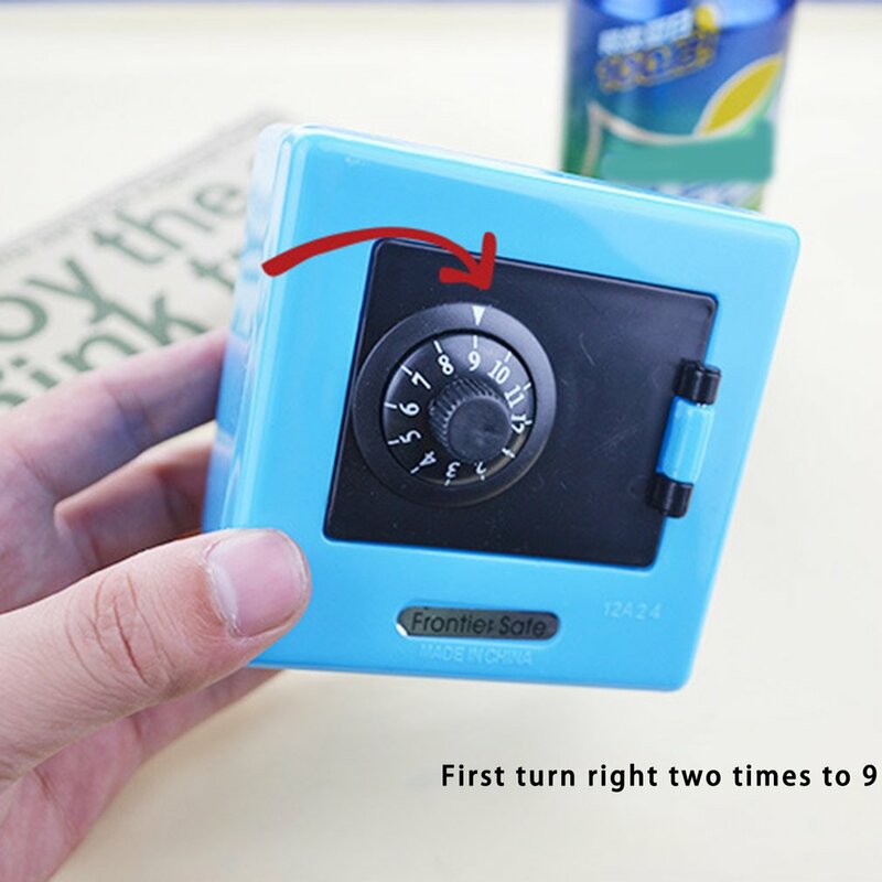 1 Buah Kotak Uang Mini Kunci Kombinasi Uang Celengan Uang Uang Tunai Celengan Kotak Penyimpanan Aman Kotak Hadiah Kode Bank