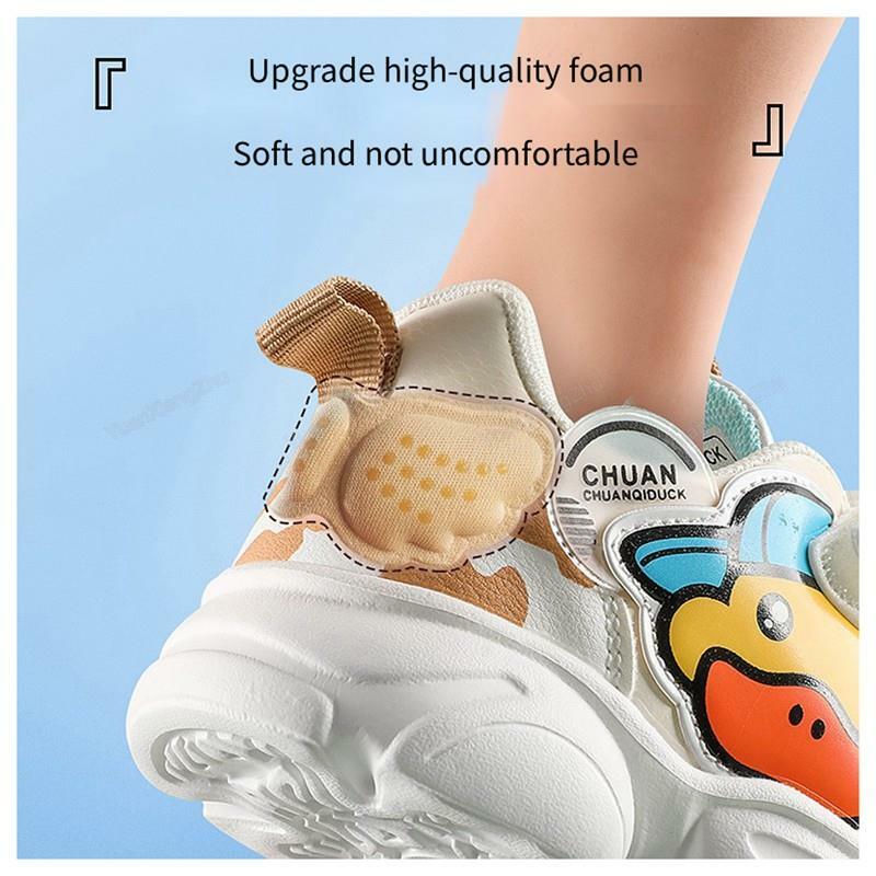 Protezioni per tallone scarpe per bambini cuscino per tacchi cuscinetti per scarpe per adesivi per bambini inserti suole per scarpe di dimensioni regolabili sollievo dal dolore ai piedi