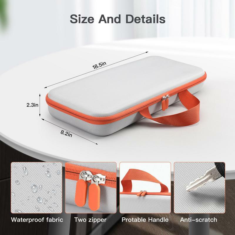 Hair Straightener Storage Bag Double Zipper Hair Dryer Carry Case Bathroom Storage Cleaning Products for Makeup Traveling Gym