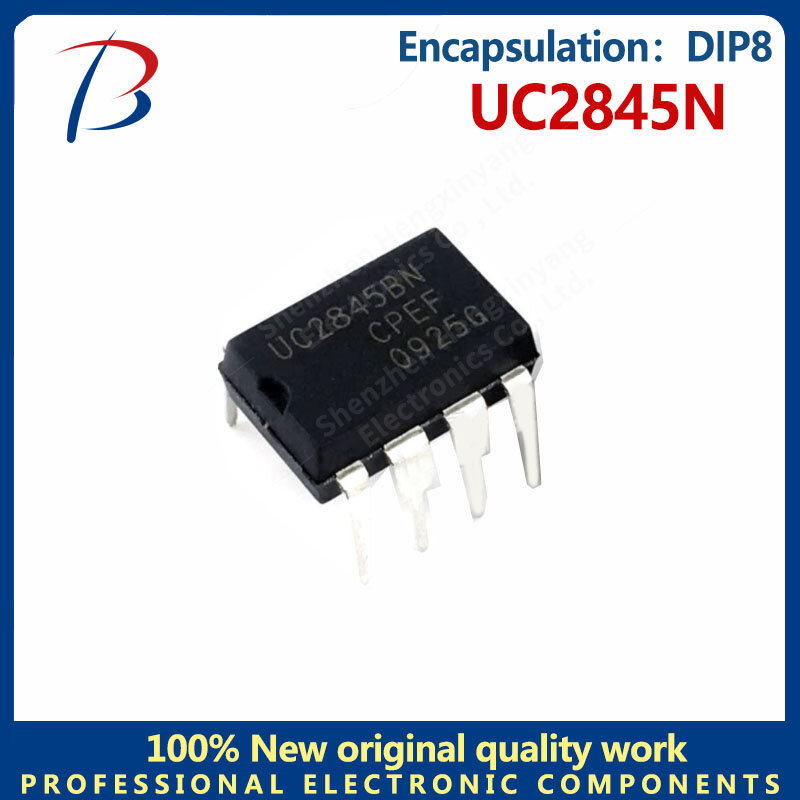 Paquete de controlador de interruptor UC2845N, 10 piezas, DIP8 en línea, gestión de energía LCD de 8 pines