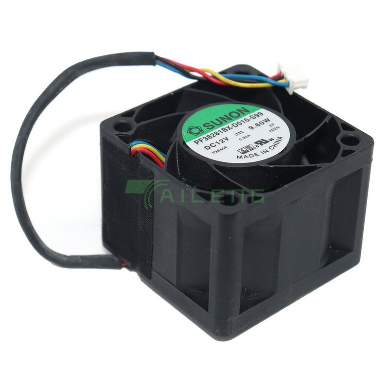 For Sunon PF38281BX-D010-S99 3828 server PF38281BX 12V 9.60W high-speed PWM temperature control 3.8CM Cooling fan 38*38*28MM