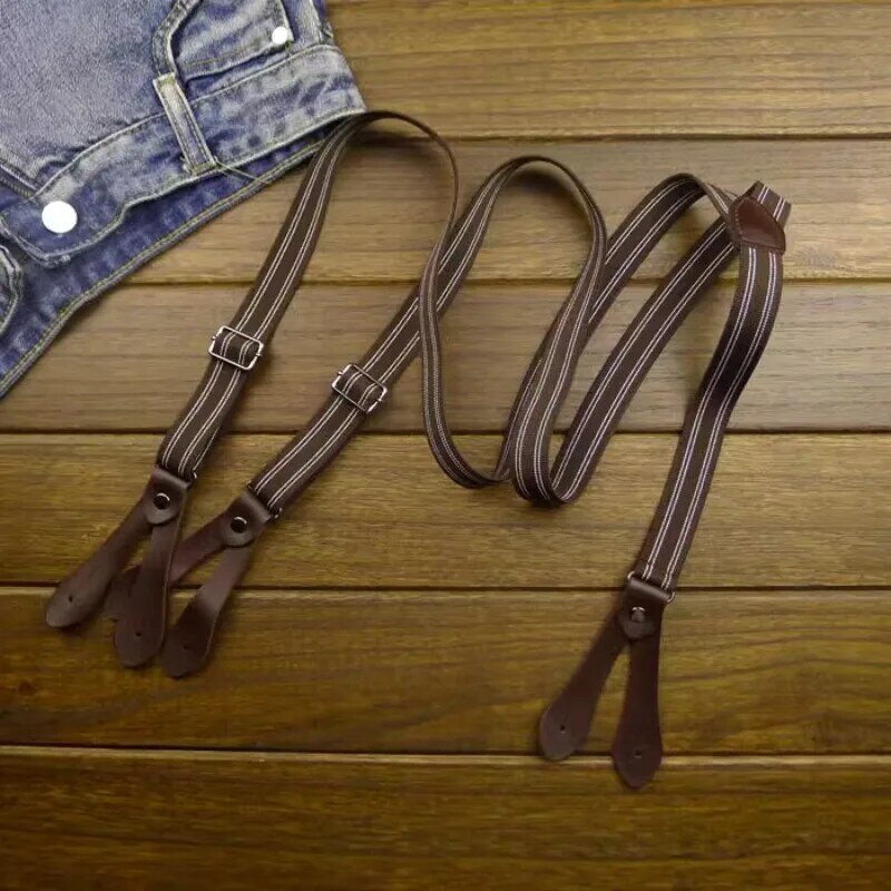 2*100Cm Vintage Adult Suspenders Elasticity Suspenders Man For Pants Adjustable Man Suspenders Wedding Accessories Man Braces