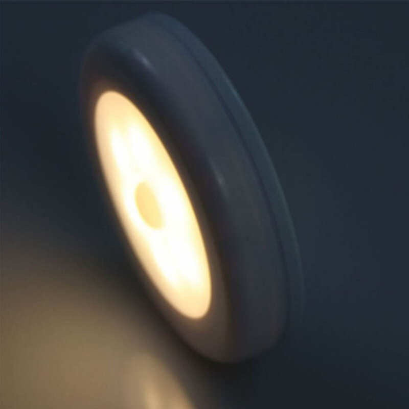 Lampu Malam LED Sensor Gerak Tubuh PIR Lampu Dinding Aktif Lampu Induksi untuk Lemari Kabinet Koridor Lampu Sensor LED AAA