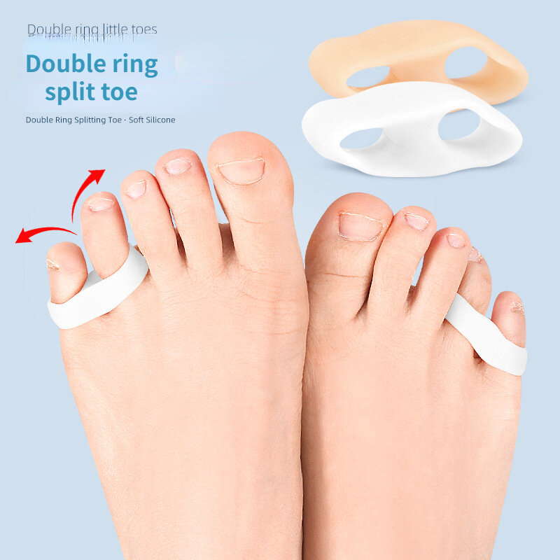 Separatore di separazione valgo per dita piccole, dispositivo per osso del piede grande femminile, correttore per cuscinetti SEBS con manicotto per dita piccole