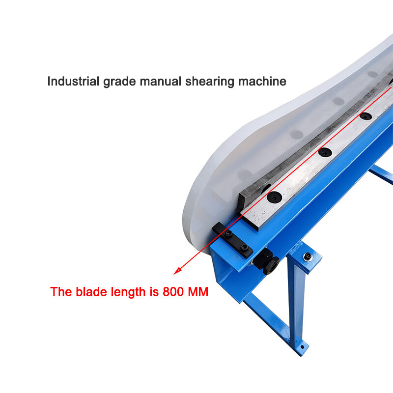 HS-800 Industrial Grade Arc Shearing Machine Cortador de cisalhamento Manual Metal Guilhotina Tesoura 800MM Para Cortar Folhas E Plásticos