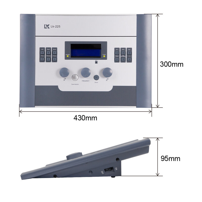 LK-225 Lcd Digitale Audiometer Zuivere Toon Audiometer Voor Gehoortest