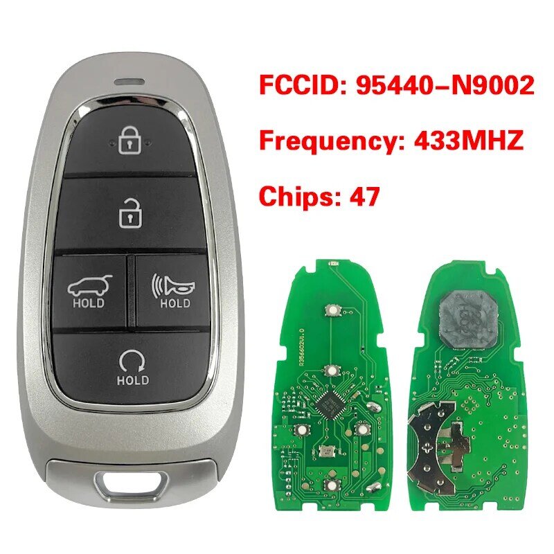 현대 스타리아 2022 스마트 원격 키, CN020318, 433MHz ID47 칩, 95440-N9002, 5 버튼