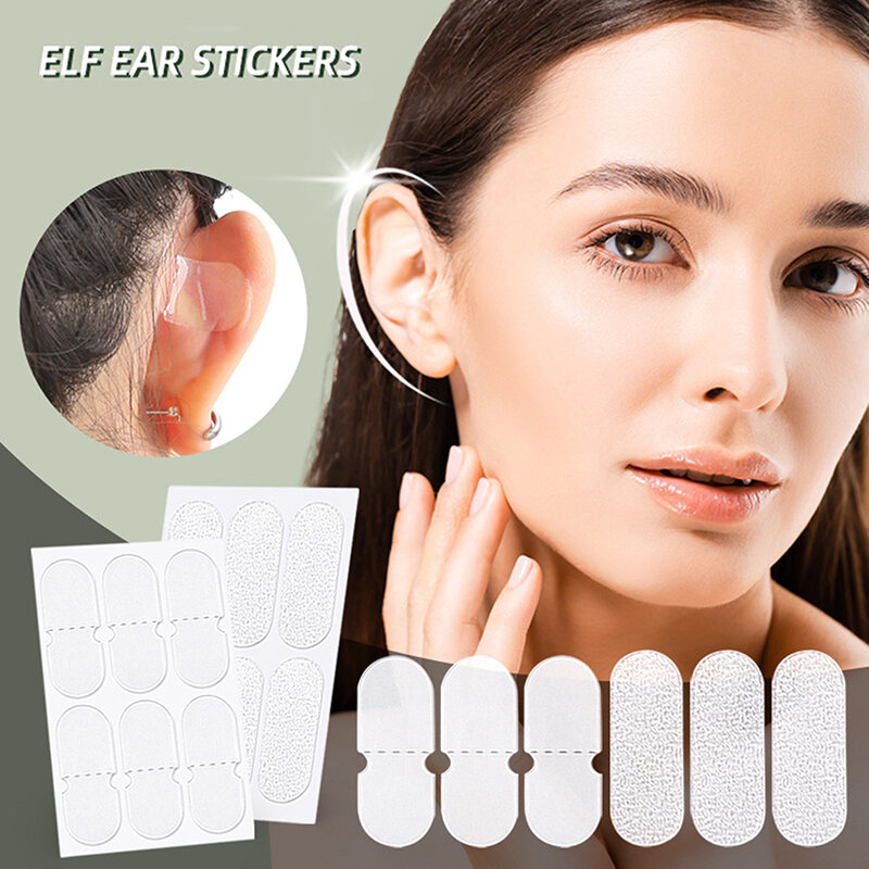 Auto-adesivo Elf Ear Adesivos, Ear Adesivos cosméticos, Promove Orelhas Fotografia, Face Care, 5 Folhas