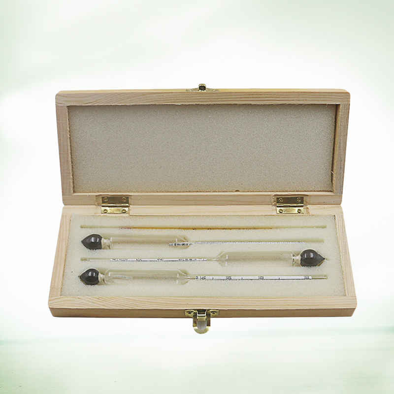 4Pcs Alcohol Hydrometer Home Brew Meter Thermometer Conversion Table Alcohol Hydrometer Tester (Only Applicable for