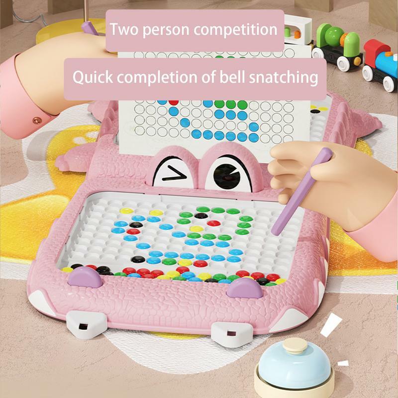 Children's Drawing Board Cartoon Crocodile Drawing Board Eye-Catching Color Fine Motor Skills Toy For Outdoors Home School
