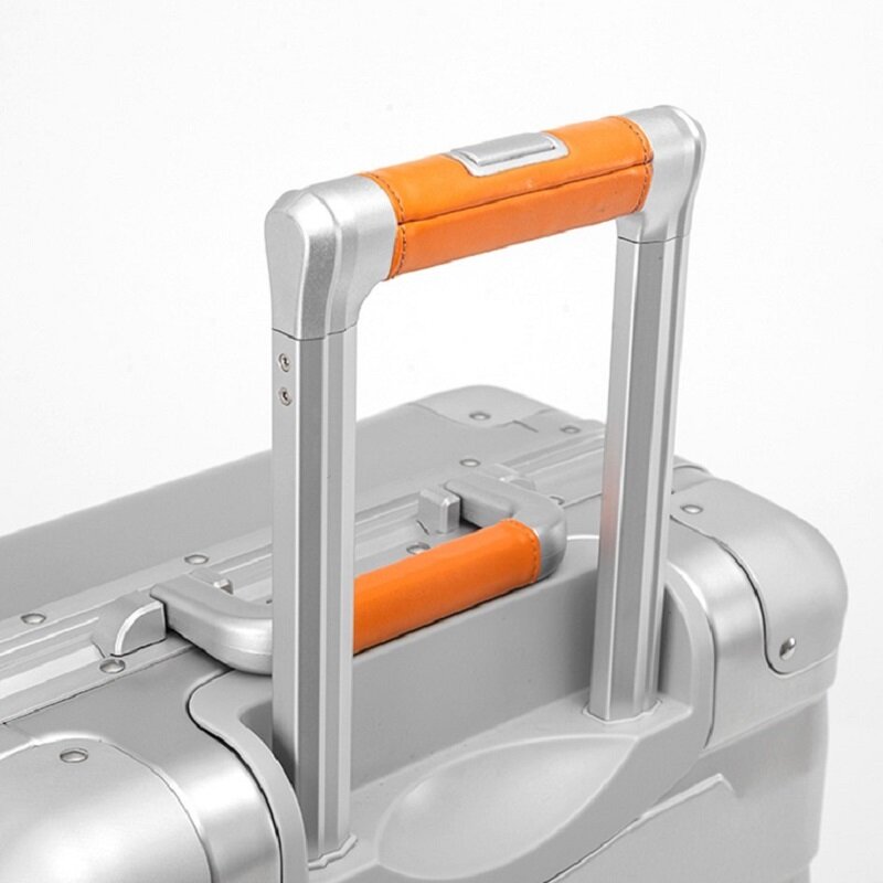 Maleta de viaje de aluminio 100% de alta calidad, rueda Universal de 20 pulgadas, cabina de lujo, equipaje de mano