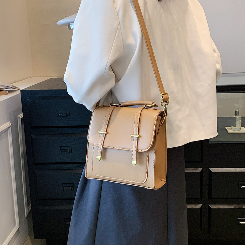 Koreańska moda damska plecak studencki wielofunkcyjne torby na ramię japonia styl Preppy jednolite torby na ramię plecaki