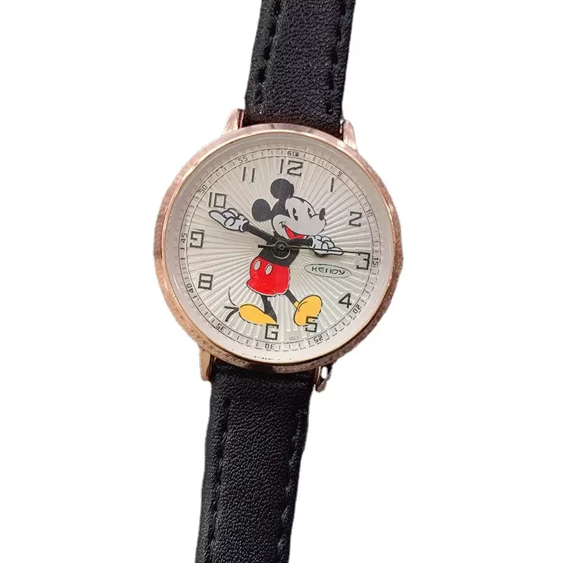 Luxury Womens Watches Fashion Cute Cartoon Mickey Quartz Watch for Women Girl Wristwatch Ladies Dress Watch Female Simple Clock