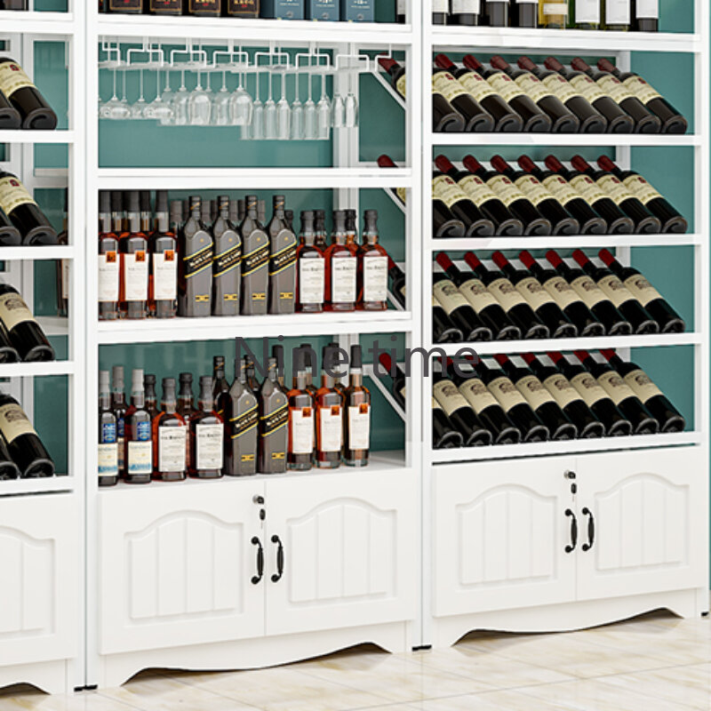 Armarios de vino invertidos para sala de estar, estante de cocina para botellas pequeñas, Bar, Buffet, moderno, almacenamiento de Vin, equipamiento para el hogar