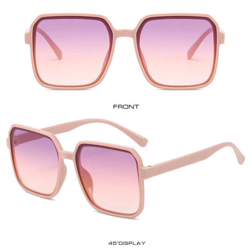 Gafas De Sol De gran tamaño para hombre y mujer, cuadradas grandes lentes De Sol, De marca Retro, a la moda, Ins, UV400, novedad De 2024