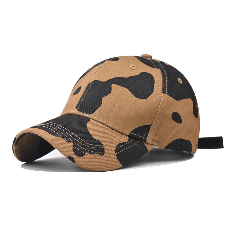 Baseball Cap Women Cow Curved Bill Sun Protection Accessory For Men Holiday Running Sports Beach