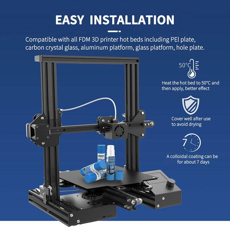 Printer 3D stik lem padat lem perekat PVP khusus untuk Cetak tempat tidur panas Platform Printer 3D lem cetak Solid khusus Sup Z6P9