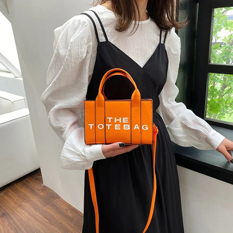 Роскошная дизайнерская сумка-тоут 2023, модные женские сумки, сумки на плечо с надписью, Брендовые повседневные Простые сумки через плечо