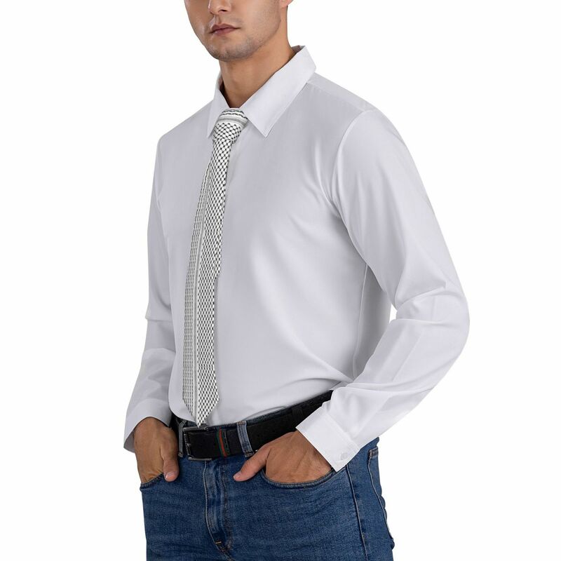 Israel hawiiスタイルの男性用ネクタイ、コスプレパーティー用のフォークパターンのエレガントなネックタイ、高品質のデザインアクセサリー