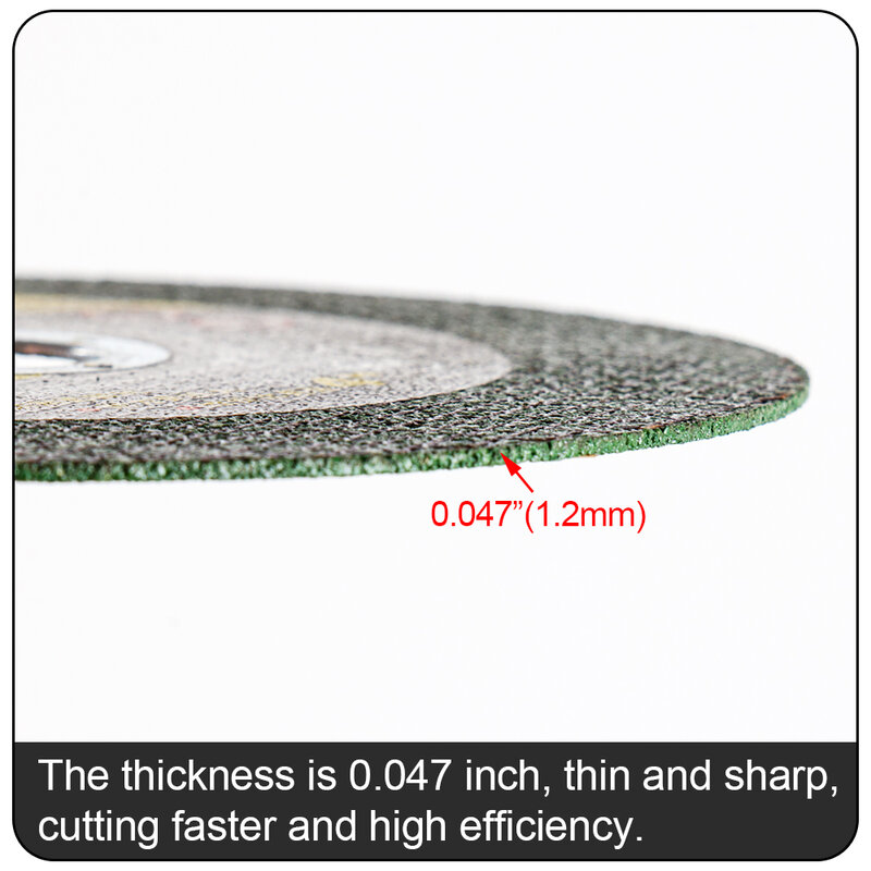 Disco de corte de resina de 4 pulgadas, disco de amoladora angular de rueda cortada de fibra reforzada para Metal y acero inoxidable