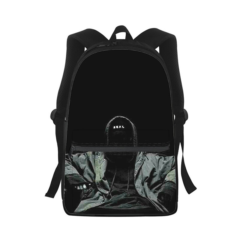 Mochila con estampado 3D de rapero NF para hombre y mujer, bolso escolar de moda para estudiantes, mochila para ordenador portátil, bolso de hombro de viaje para niños