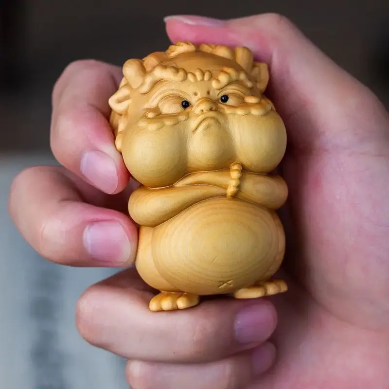 Mencheese  Natural Taihang Thuja Sutchuenensis Carving Carry-on Hand Toy Hand Pieces Lucky Luck Men and Women Jewelry