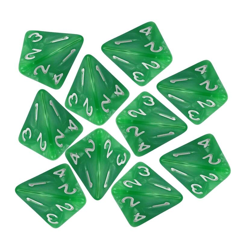 10 buah dadu permainan pesta polihedral perlengkapan pesta mainan hiburan dadu permainan untuk KTV rumah kartu pesta permainan papan permainan
