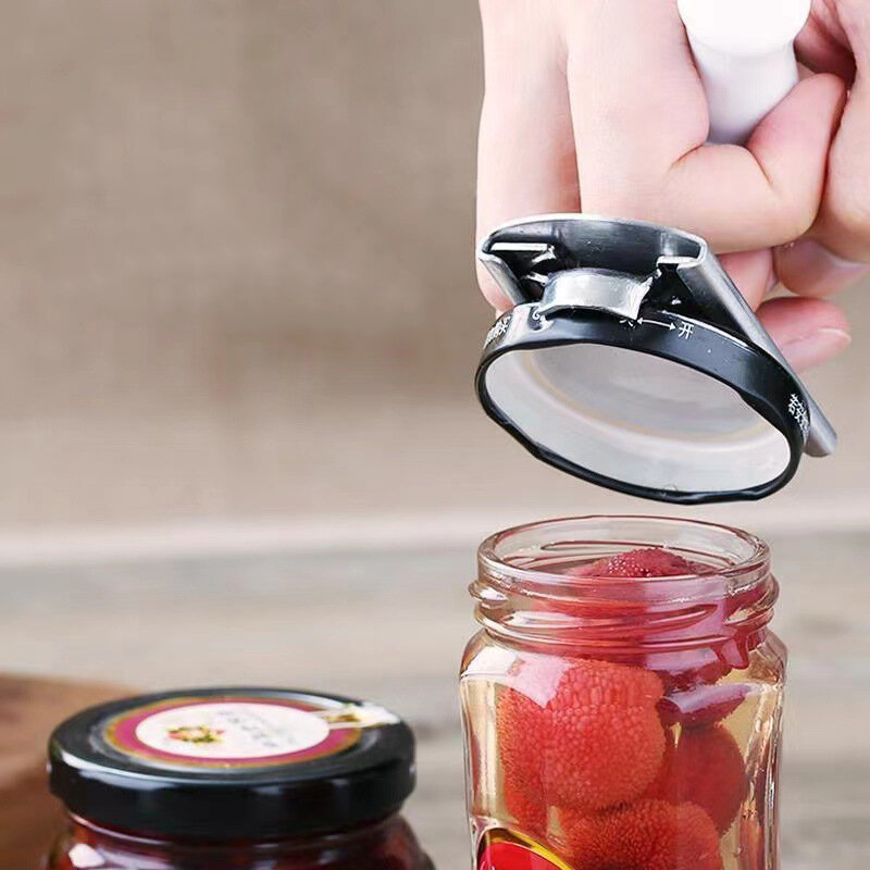 Pembuka Jar yang dapat disesuaikan baja tahan karat tutup Off Jar pembuka dapat untuk 3-9.5Cm pembuka botol aksesoris dapur