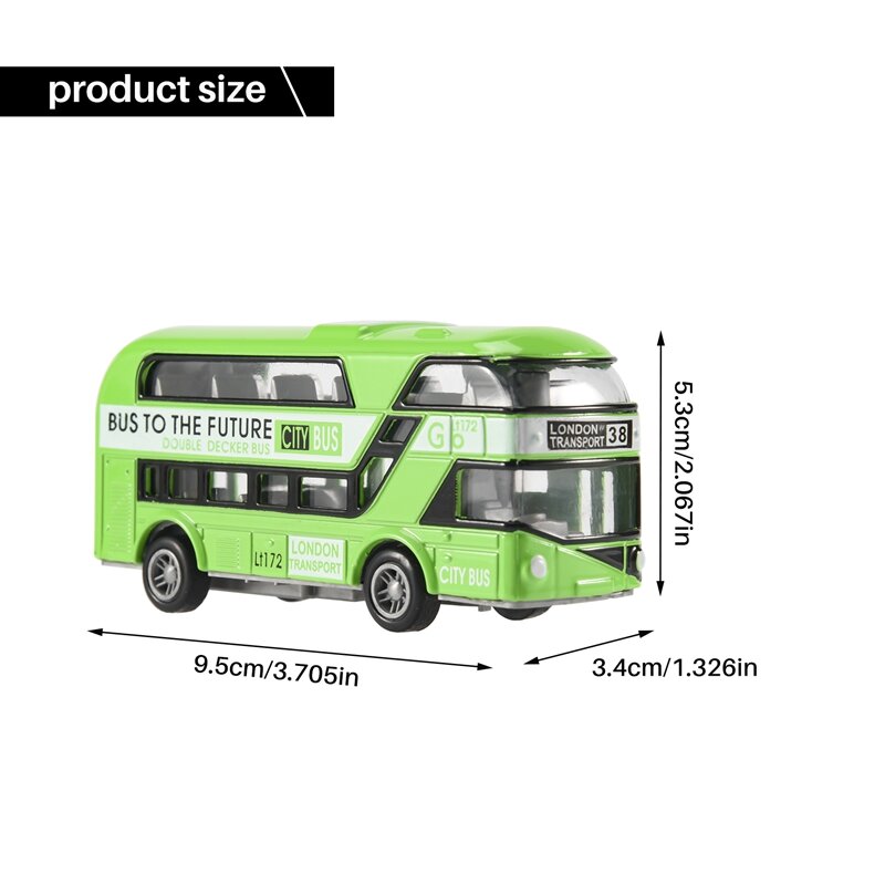 Autobús de dos pisos con diseño de autobús de Londres, vehículo de turismo, vehículos de transporte urbano, vehículos de viaje