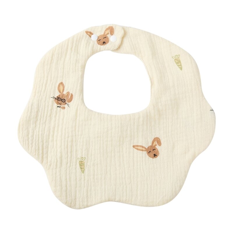 Upgraded Soft & Absorbent Baby Bibs 6-layer 360° Rotate Bibs for Boys & Girls Drop Shipping
