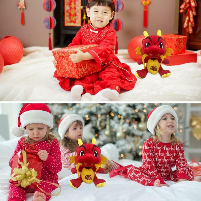 Peluche de dragón de peluche para niños, diseño de dragón lindo y cómodo, regalo de cumpleaños