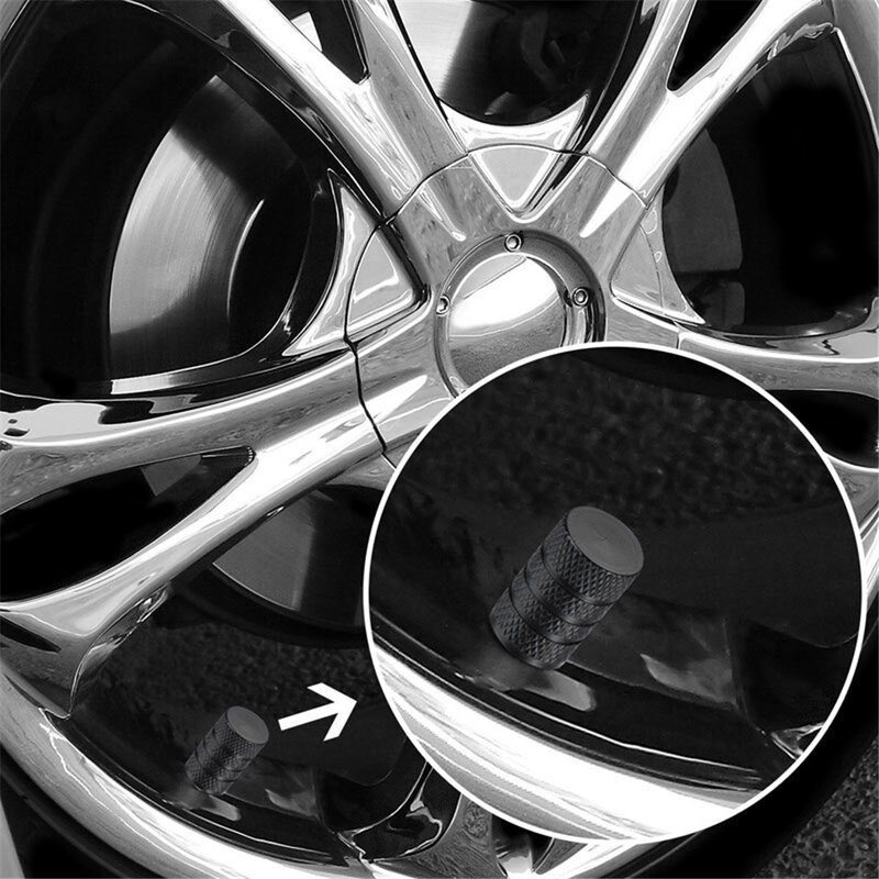 Aluminum Alloy Tire Stem Valve Caps Aluminium Dustproof Caps Tire Wheel Stem Air Valve Caps for car Motorcycles Trucks Bikes