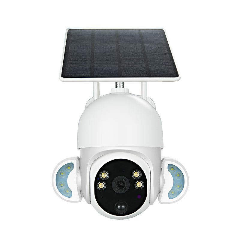 Energia Solar Full Color Câmera Dome IP Sem Fio, Home Security CCTV, Monitor de Bebê, AI Humanoid Detection, Wi-Fi, 4G, PTZ, 2MP, 1080P