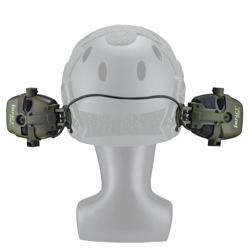 Terbaru Headset pelindung tembak Earmuff elektronik Impact Earmuff dengan peredam bising Pickup dapat dilipat