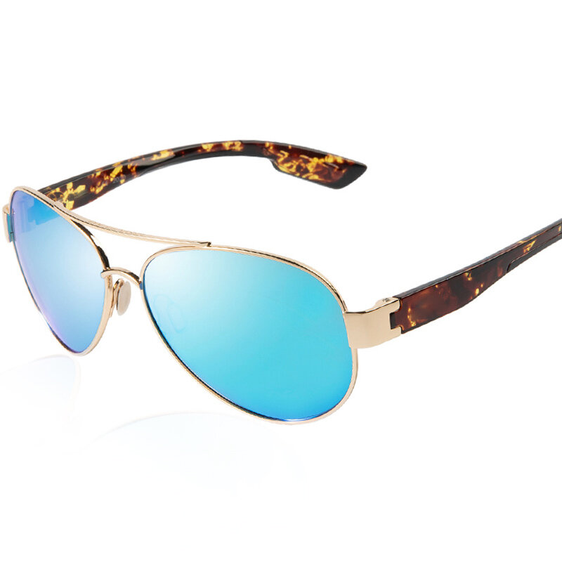 Солнцезащитные очки LORETO мужские для вождения, зеркальные Поляризационные солнечные очки в стиле ретро, брендовые дизайнерские спортивные авиаторы