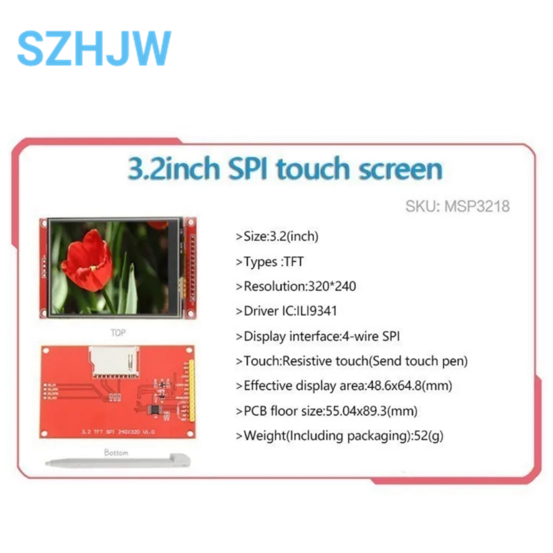 1pcs SPI serial port seriesctouch  2.2/2.4/2.8/3.2/3.5/4.0 inch TFT LCD  screen module  for   stm32 Development Board arduino 