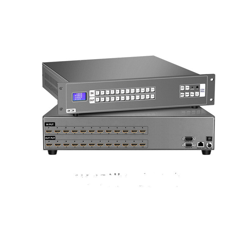 HDMI HD Matrix 8 In 8 Out layar sambungan dekoder jaringan gambar Video prosesor DVI matriks sakelar