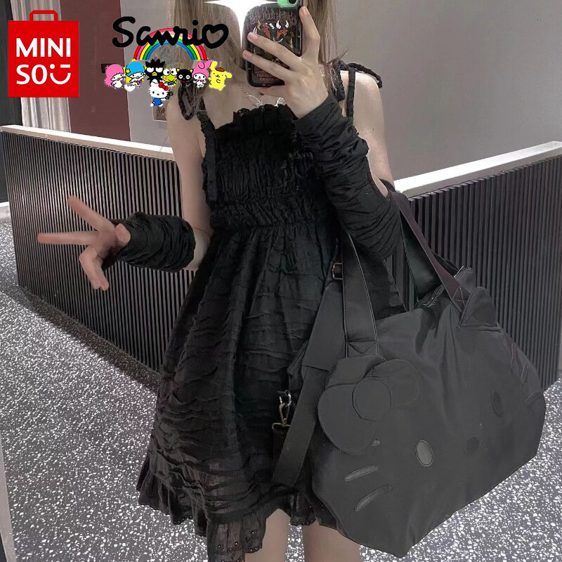 Miniso Hello Kitty New Women's Travel Handbag Luxury Brand Fashion Women's Shoulder Bag Large Capacity Shoulder Diagonal Bag