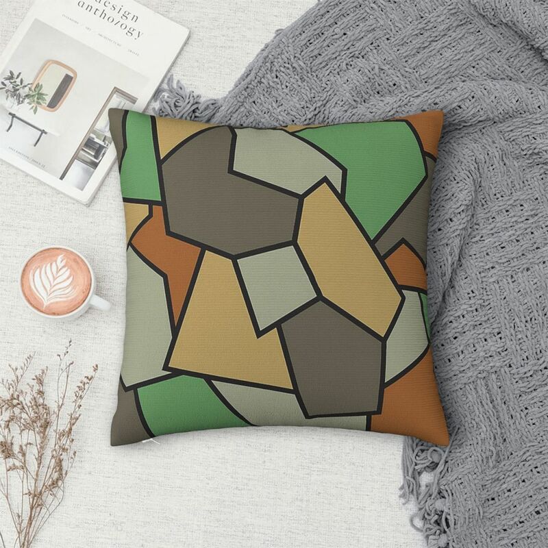 WW1 Camouflage Square Pillowcase Polyester Pillow Cover Velvet Cushion Decor Comfort Throw Pillow For Home Sofa