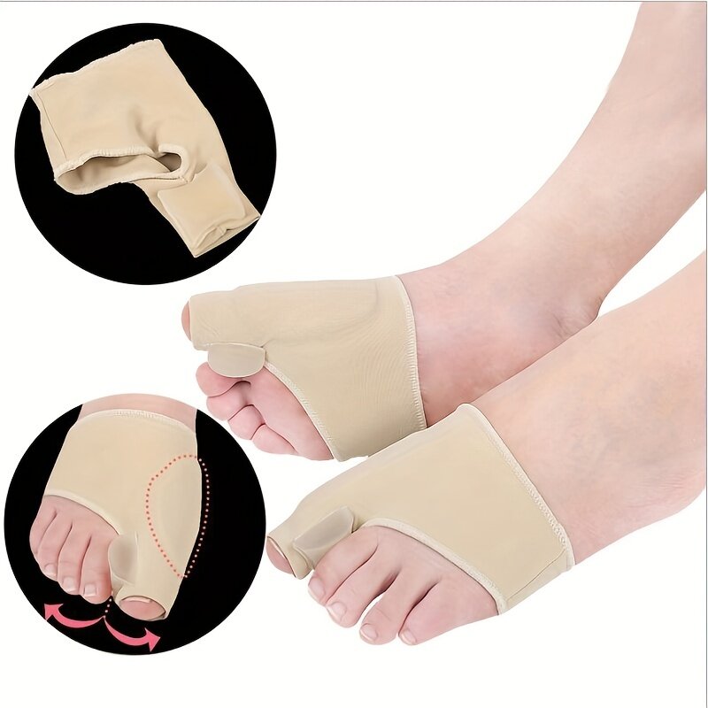 Ortopédico Toe Separator, Hallux Valgus Bunion Corrector, Hammer Toe Straightener, Pé Pain Relief, Pedicure Tools, Foot Care, 1 Par