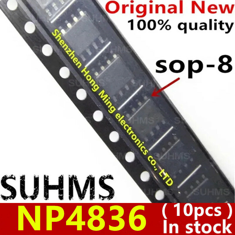 Chipset sop-8 100% nuevo, 10 unidades, NP4836, NP4836SR
