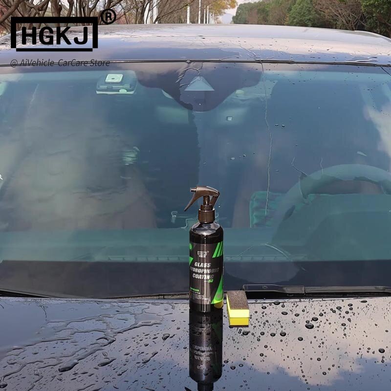 Spray repelente de água para vidro do carro, Anti Rain Coating, Líquido anti-chuva hidrofóbico, Máscara do espelho do pára-brisa, Auto Chemical, HGKJ 2