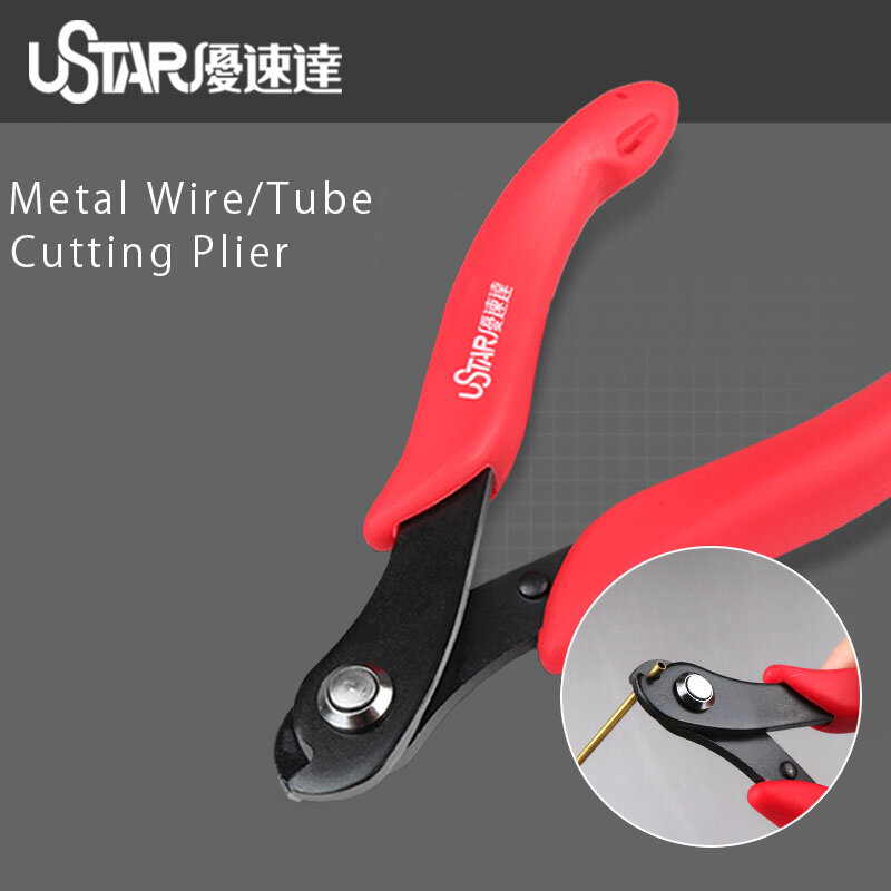 Ustar-Alicates de corte de cables de Metal y acero al carbono, herramientas para manualidades, manualidades, manualidades y manualidades, UA91380