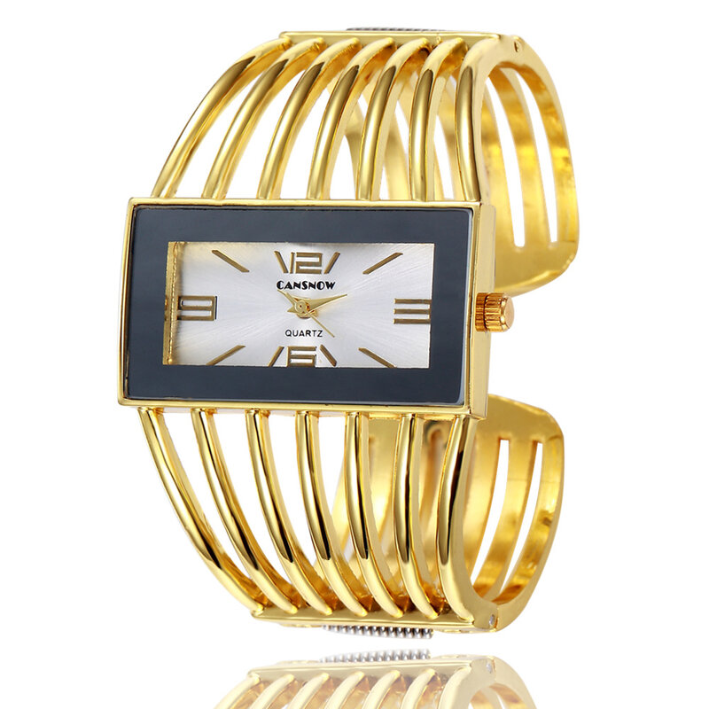 Uthai W27 Dames Luxe Mode Quartz Horloge Meisjes 'Holle Armband Creatieve Metalen Dame Veelzijdige Trend Polshorloges