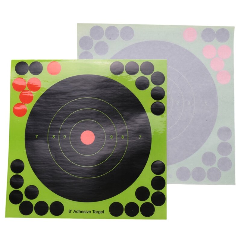 أهداف صيد ورقية ذاتية اللصق ، رشاش رد الفعل ، ملصقات ، 8 × 8 بوصة ، من من من من كل مجموعة